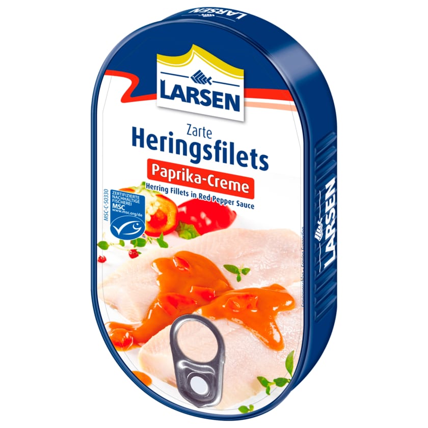 Larsen Heringsfilets Paprika Creme 200g